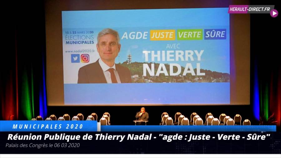 Agde - Retrouvez la Réunion Publique avec Thierry Nadal pour Agde Juste Verte Sûre