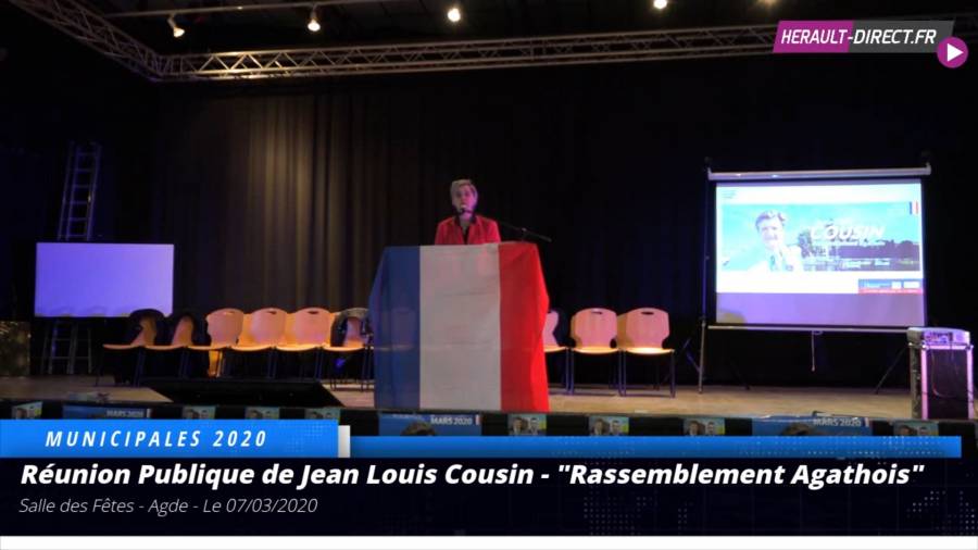 Agde - Retrouvez la Réunion publique avec Jean Louis Cousin Rassemblement Agathois