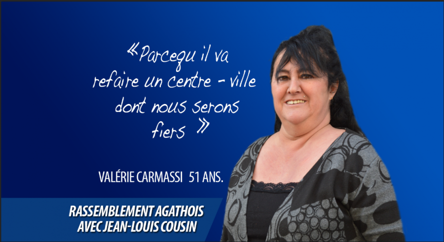 Agde - Valérie Carmassi, rejoint Jean-Louis Cousin tête de liste du Rassemblement Agathois