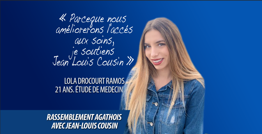 Agde - Lola Drocourt Ramos, rejoint Jean-Louis Cousin tête de liste du Rassemblement Agathois