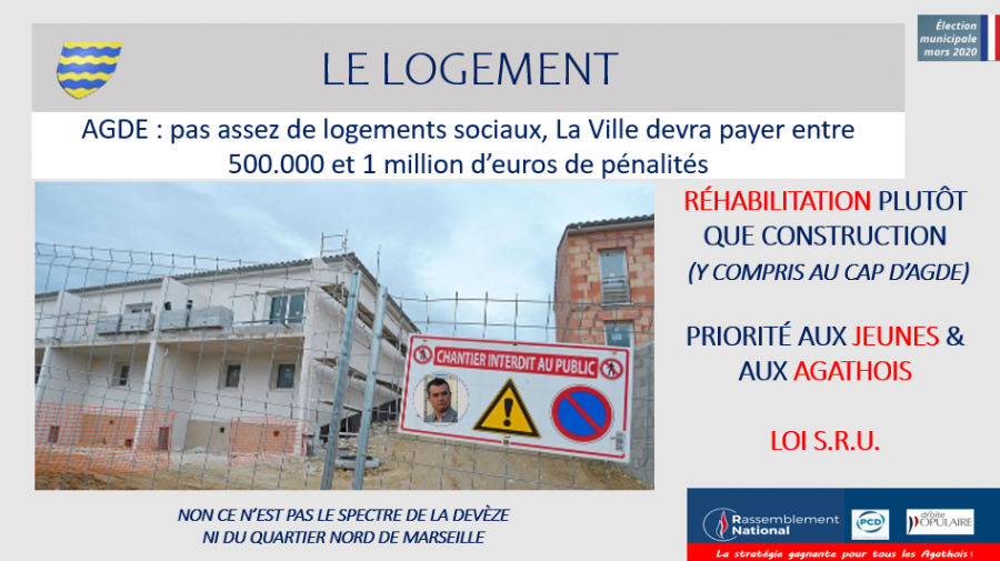 Agde - AGDE, LOGEMENT SOCIAL : IL EST TEMPS D'AGIR !