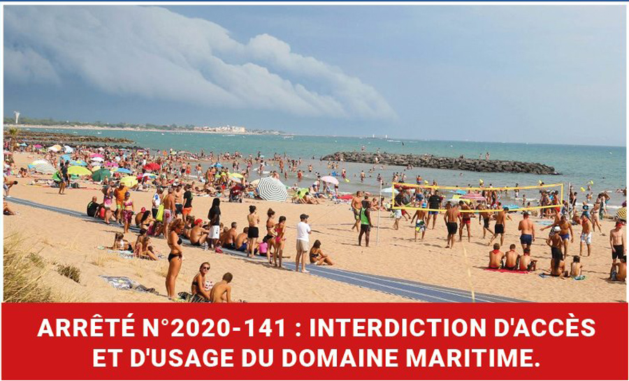 Vias - Interdiction d'accès et d'usage du domaine maritime