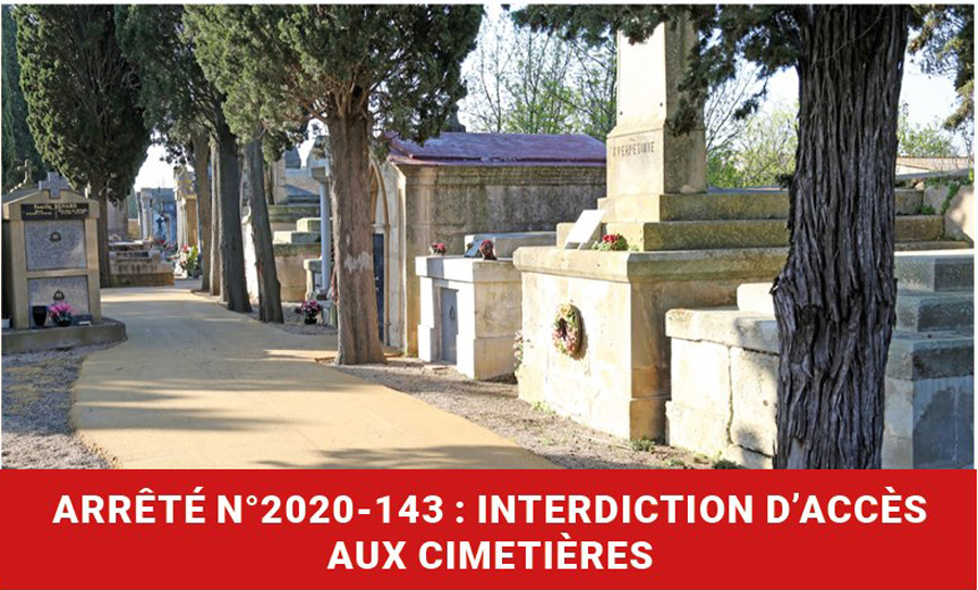Vias - Interdiction d'accès aux cimetières