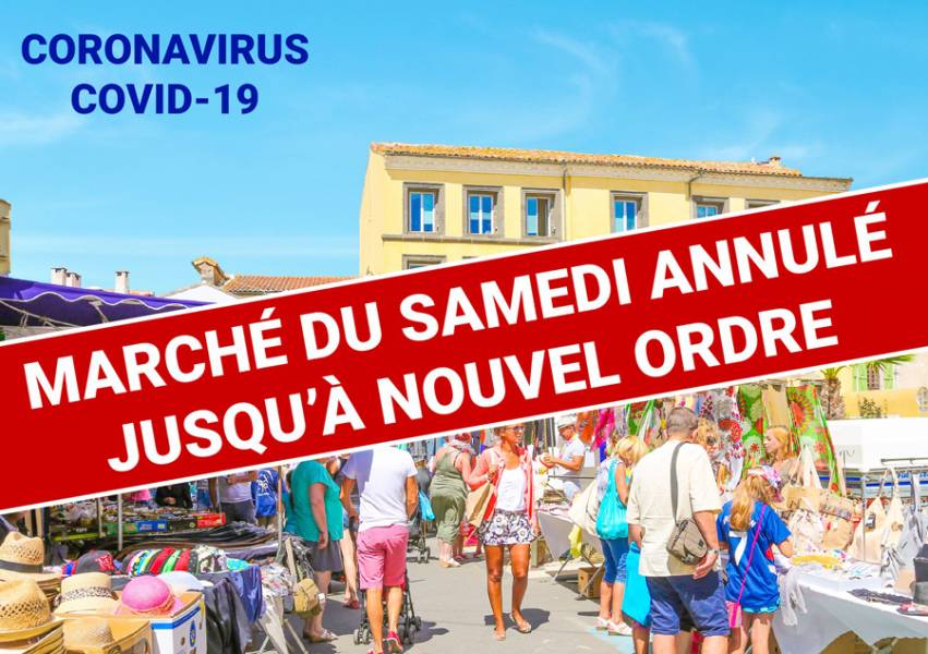 Vias - Coronavirus : Annulation du marché jusqu'à nouvel ordre
