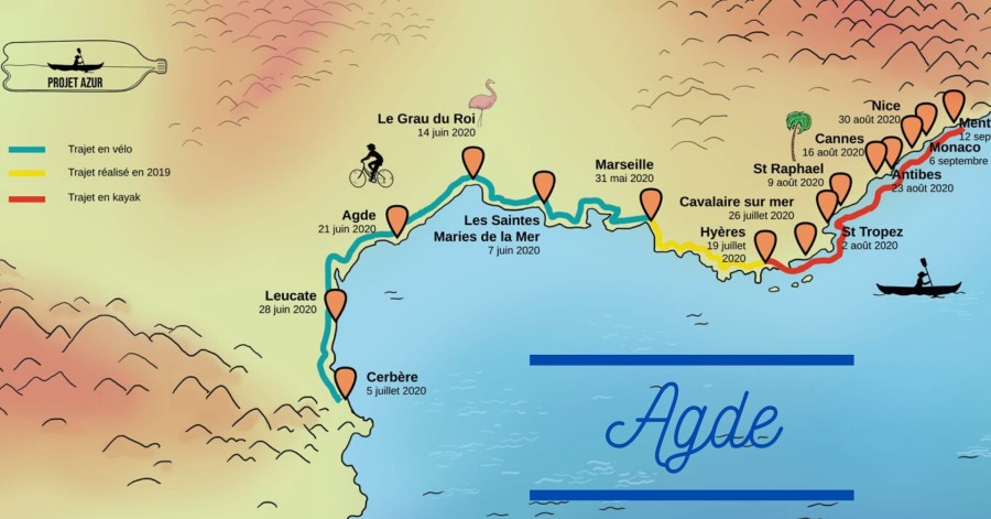 Agde - le Projet Azur : 30ème collecte de déchets sur les plages !