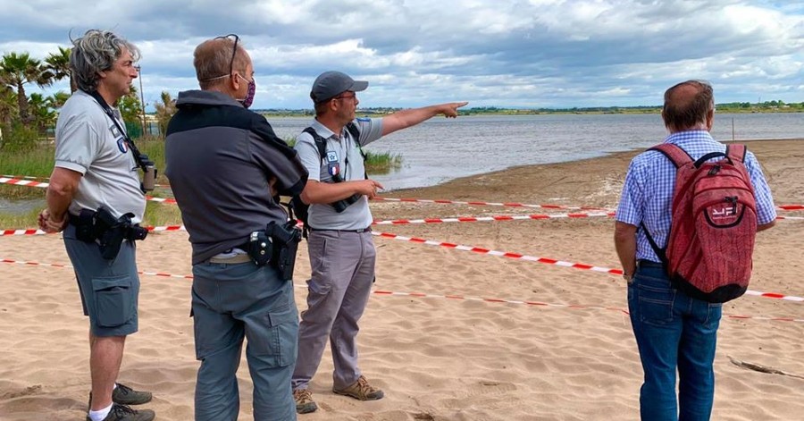 Hérault - Portiragnes - La lagune de la Maïre à Portiragnes interdit jusqu'au 15 Juillet !