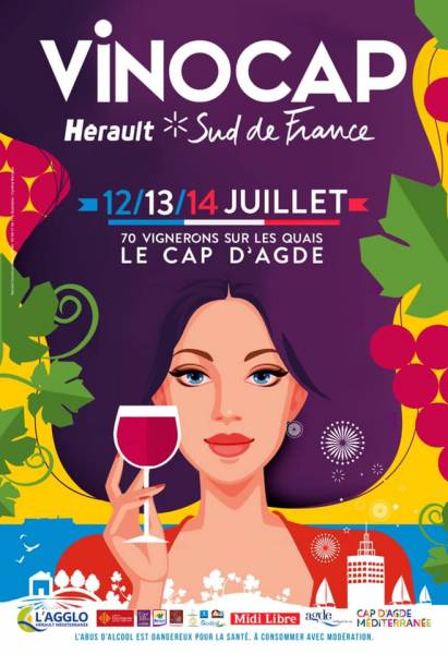Hérault - Cap d'Agde - VINOCAP Hérault- Sud de France : 12,13 et 14 juillet 2020 !