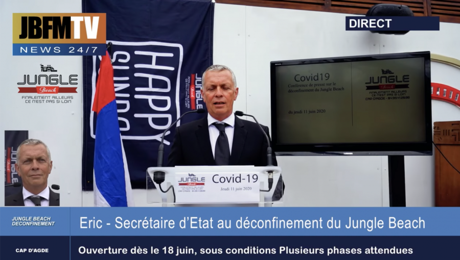 Hérault - CAP D'AGDE - Le plan de déconfinement du JungleBeach annoncé ! Ouverture le ...