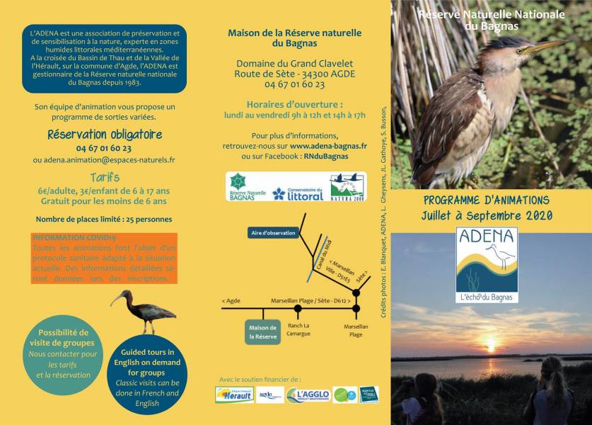 Agde - La Réserve Naturelle du Bagnas dévoile son programme de l'été