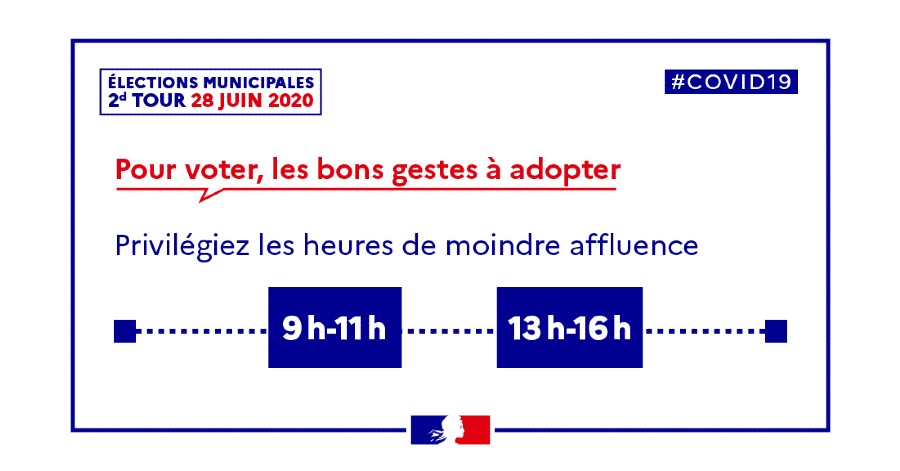 Hérault - Élections Municipales 2020 : Privilégiez les horaires de moindre affluence !