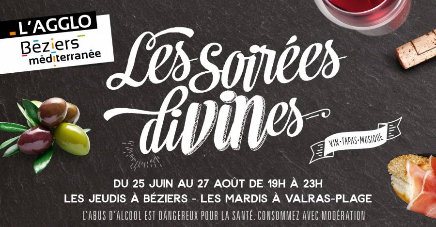 Hérault - Valras-Plage - Soirées divines - Rendez-vous mardi 30 Juin !