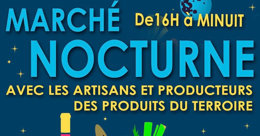 Hérault - Pomérols - Marché nocturne le 13 juillet !
