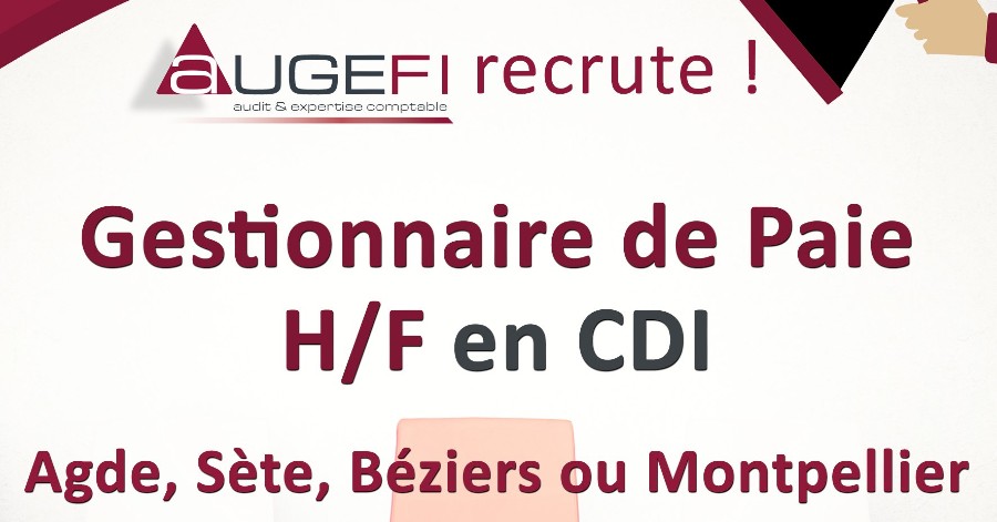 Hérault - Le cabinet comptable Augefi recrute !