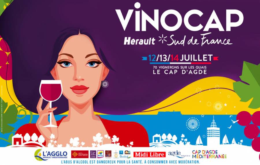 Hérault - Cap d'Agde : tous les vins du sud à déguster à « Vinocap Hérault Sud de France » du 12 au 14 juillet 2020