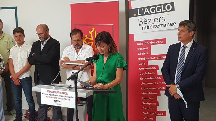 Hérault - Sauvian - Vendredi 11 juillet a eu lieu l'inauguration de la future piscine d'agglomération !