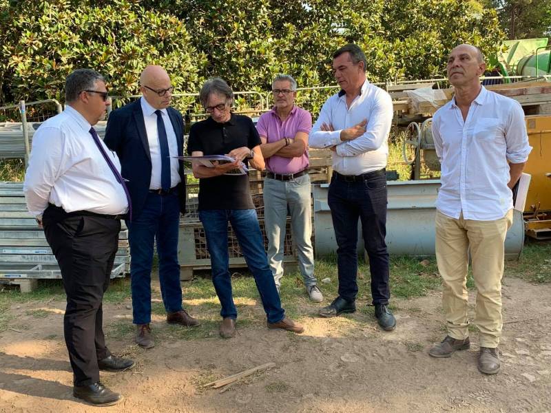 Agde - Le nouveau Directeur Régional des Affaires Culturelles de la région Occitanie visite le Château Laurens