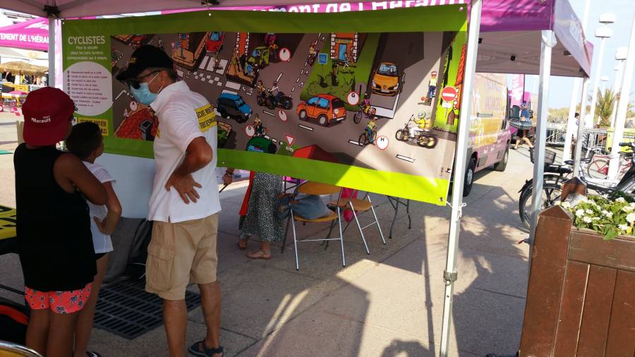 Hérault - Les intervenants départementaux de sécurité routière participent à 7 étapes de la Tournée Hérault Vacances