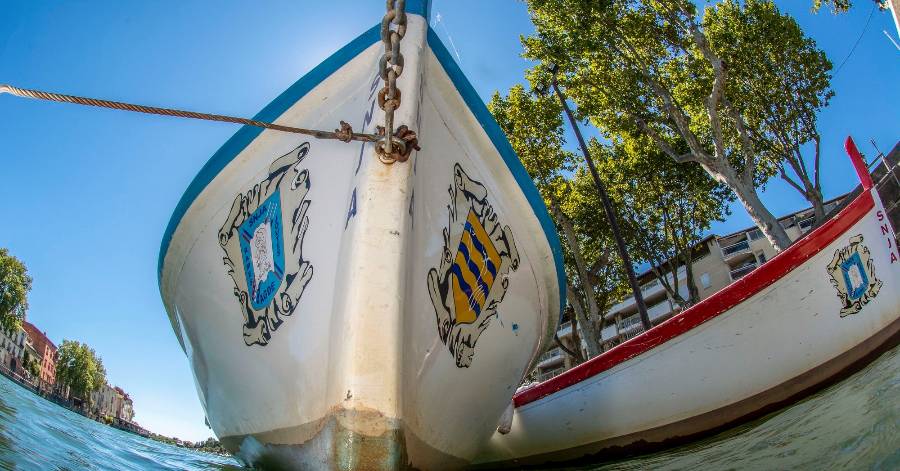 Hérault - Les barques de joutes agathoises au repos !