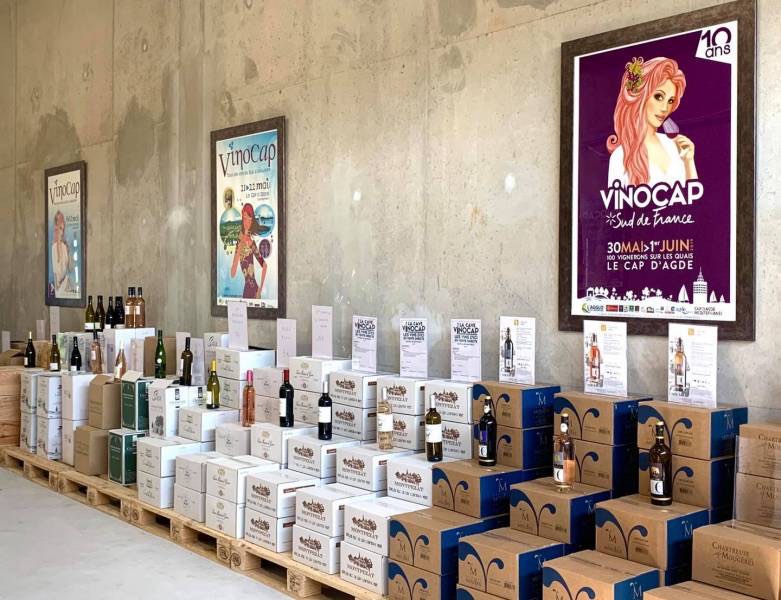 Bessan - Une cave éphémère à Gigamed Bessan dans le prolongement de Vinocap