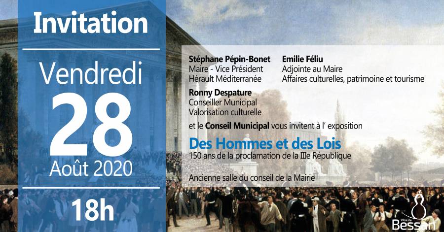 Bessan - Exposition anniversaire autour de la IIIe République en mairie de Bessan dès ce 28 août