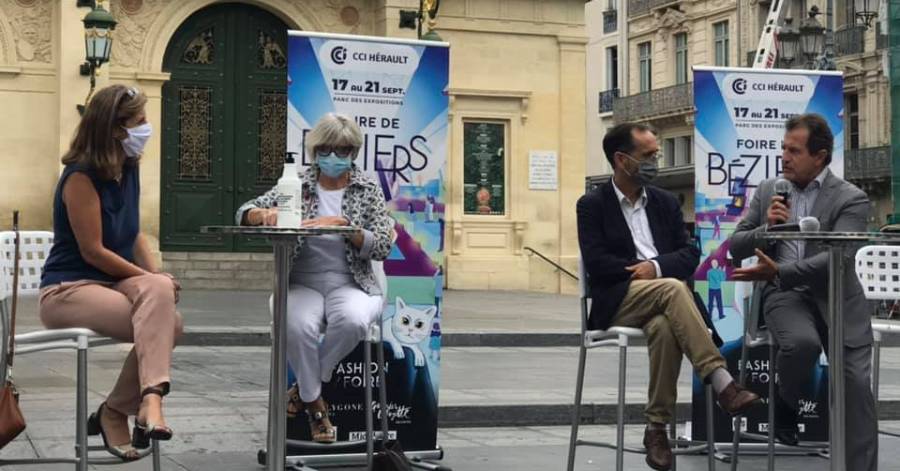 Hérault - Présentation de la foire de Béziers sur le parvis du théâtre !