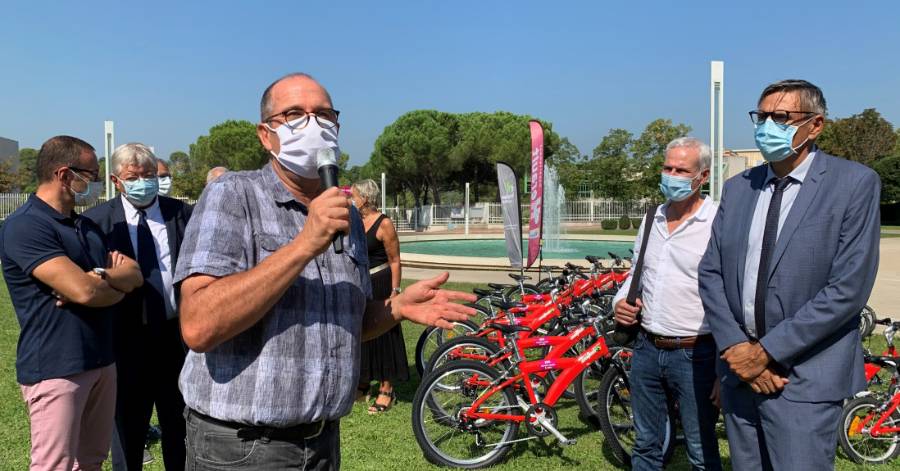 Hérault - Le Département remet 30 vélos pour sensibiliser les scolaires
