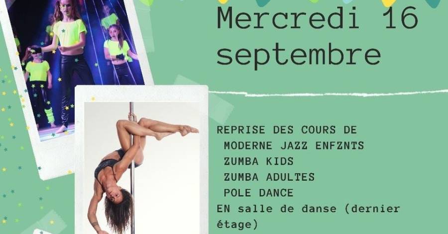 Danse Saint-Thibéry - Reprise du Moderne Jazz Enfants, Zumba kids et Adultes avec Coralie.