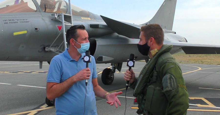 Cap d'Agde - VIDEO - Interview de « Schuss » le pilote du rafale !