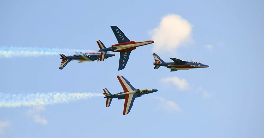 Cap d'Agde - Samedi 19 septembre : la Patrouille de France a animé le ciel du Cap d'Agde !