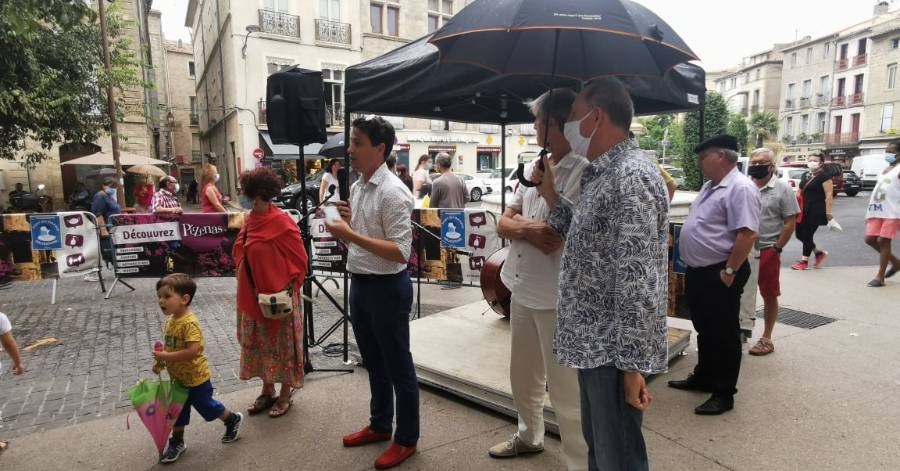 Pézenas - Inauguration de la première édition Expo photo urbaine sur le cours Jean Jaurès