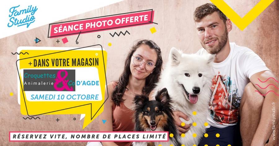 Agde - Séance photo gratuite chez Croquettes & Co !