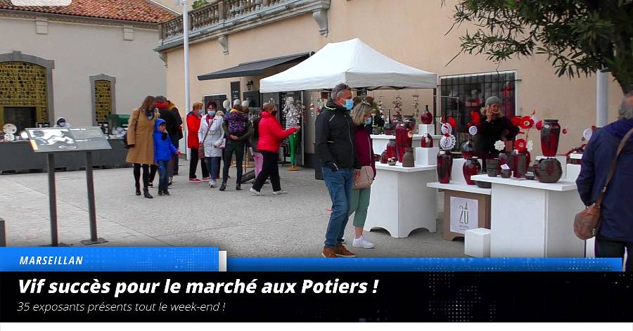 Marseillan - VIDEO - Vif succès pour le Marché aux Potiers !
