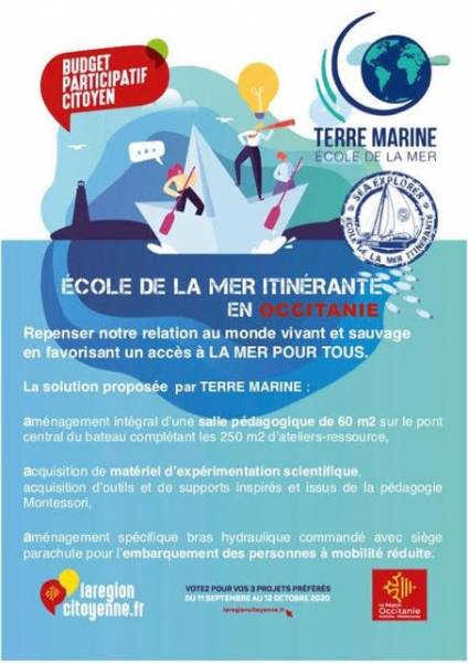 Cap d'Agde - Votez pour le projet du Sea Explorer : Une école de la mer !