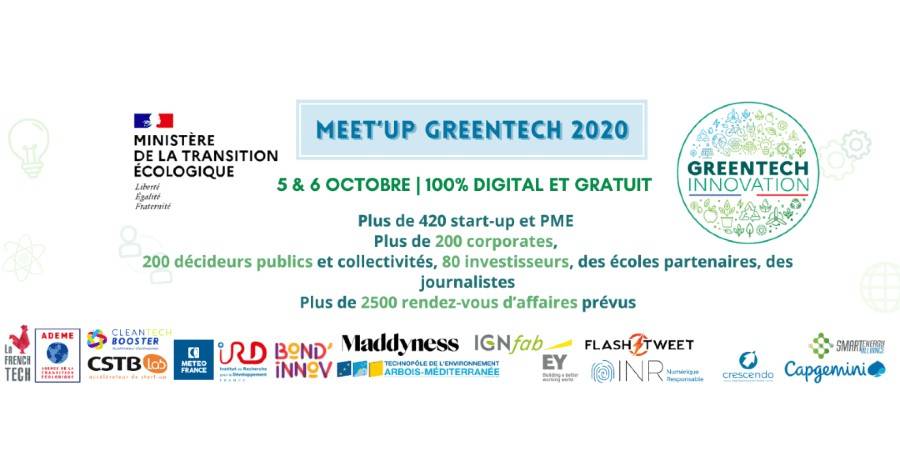 Hérault - GreenTech : Rendez-vous les 5 et 6 octobre 2020 pour un rassemblement 100 % digital des start-ups et PME acteurs de la transition écologique