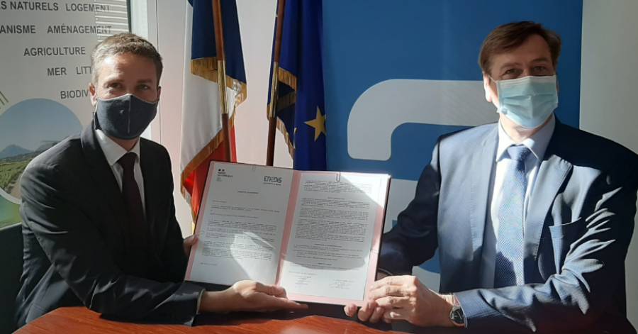 Hérault - Signature d'une convention de partenariat entre la direction départementale des territoires et de la mer et Enedis dans l'Hérault.