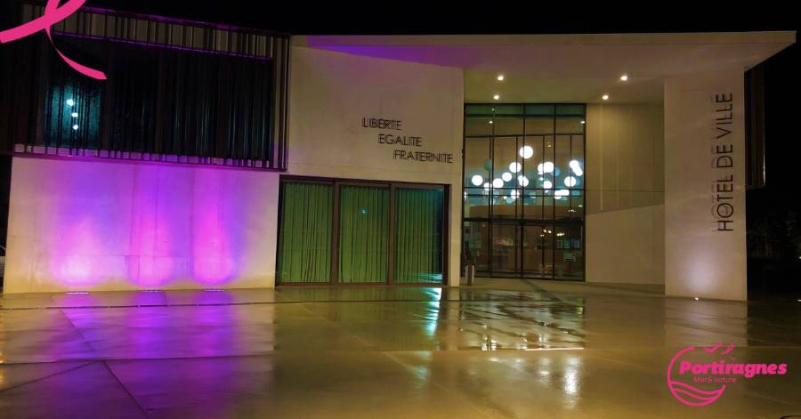 Portiragnes - La Ville de Portiragnes soutient la campagne nationale de sensibilisation au dépistage du cancer du sein.
