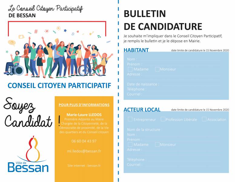 Bessan - Vivre la démocratie bessanaise autrement avec la création du comité citoyen participatif