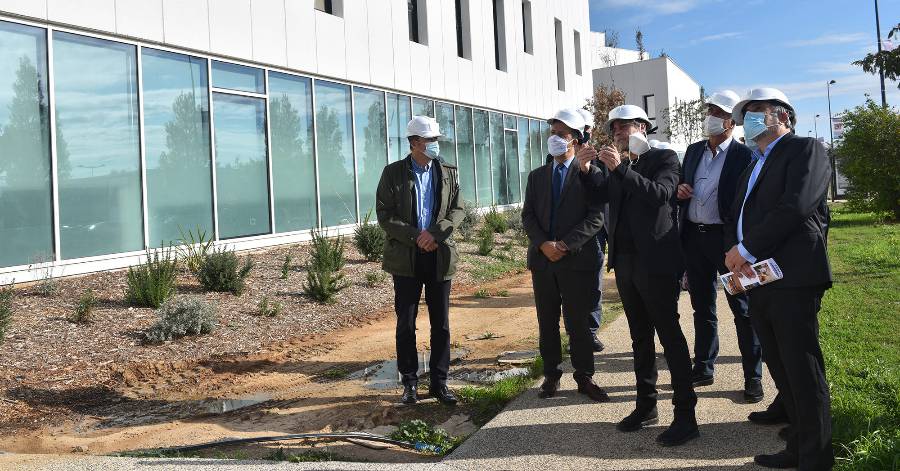 Hérault - Pays de l'Or Agglo - Visite sur le chantier du complexe hôtelier de l'Aéroport