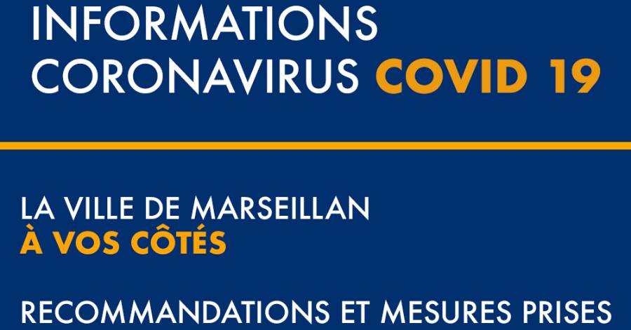 Marseillan - Informations Covid-19 la Ville vous informe sur l'état de la situation