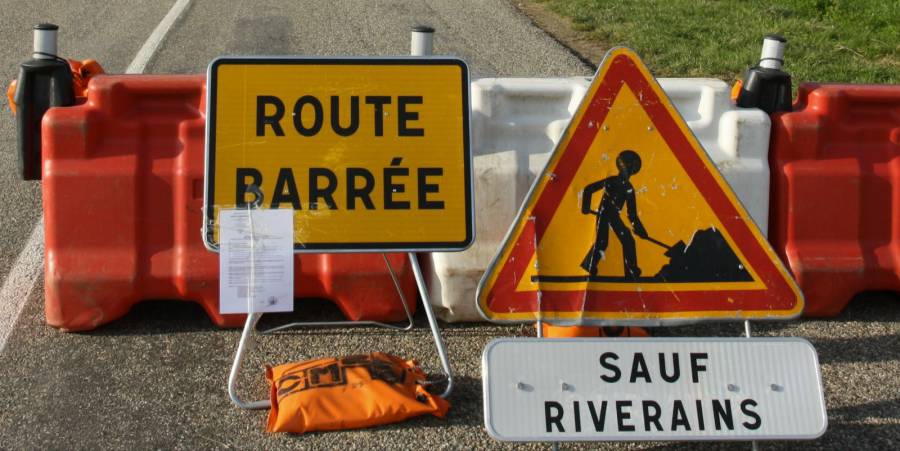 Bessan - Route Agde-Bessan interdite à la circulation en raison de travaux les 9, 10 et 12 novembre