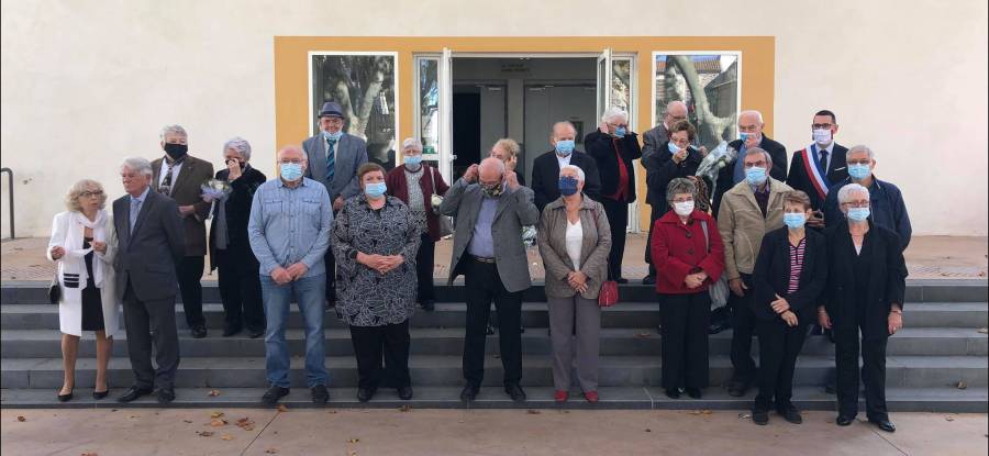 Bessan - 50, 60 et même 70 ans de mariage pour neuf couples bessanais réunis à la salle des fêtes