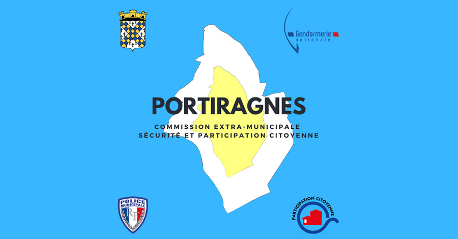Portiragnes - Appel à candidature - Commission extra-municipale de sécurité et de participation citoyenne