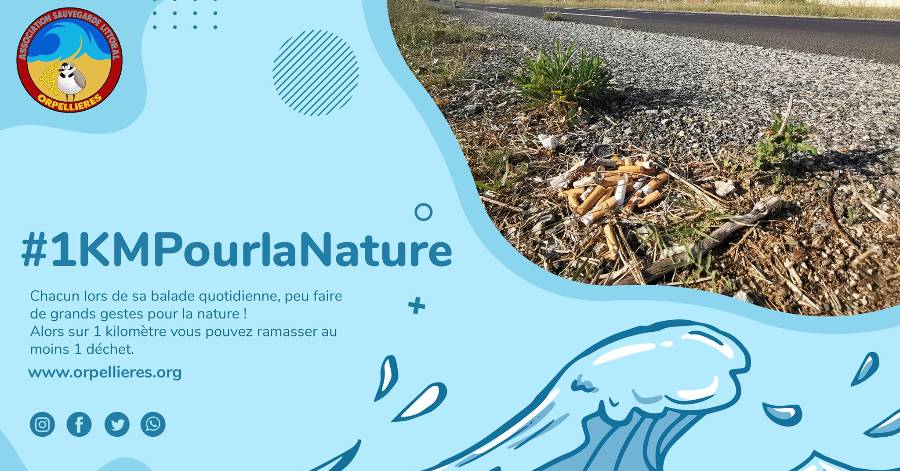 Hérault - Très belle initiative avec : 1 kilomètre pour la Nature !
