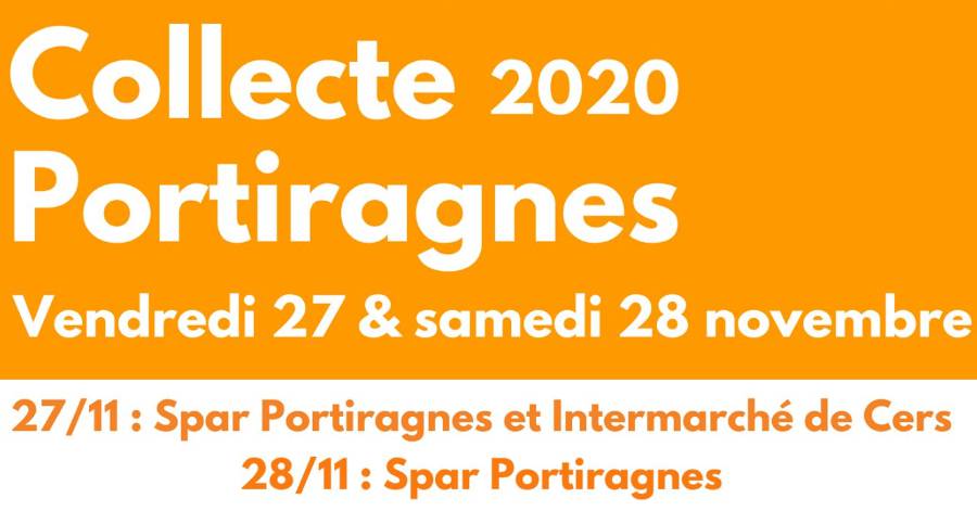 Portiragnes - Grande collecte nationale des Banques Alimentaires du 27 au 29 novembre 2020