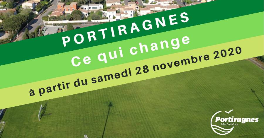 Portiragnes - Confinement - Ce qui change à Portiragnes dès le 28 novembre !