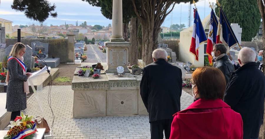 Portiragnes - Hommage aux morts pour la France pendant la guerre d'Algérie et les combats du Maroc et de la Tunisie.