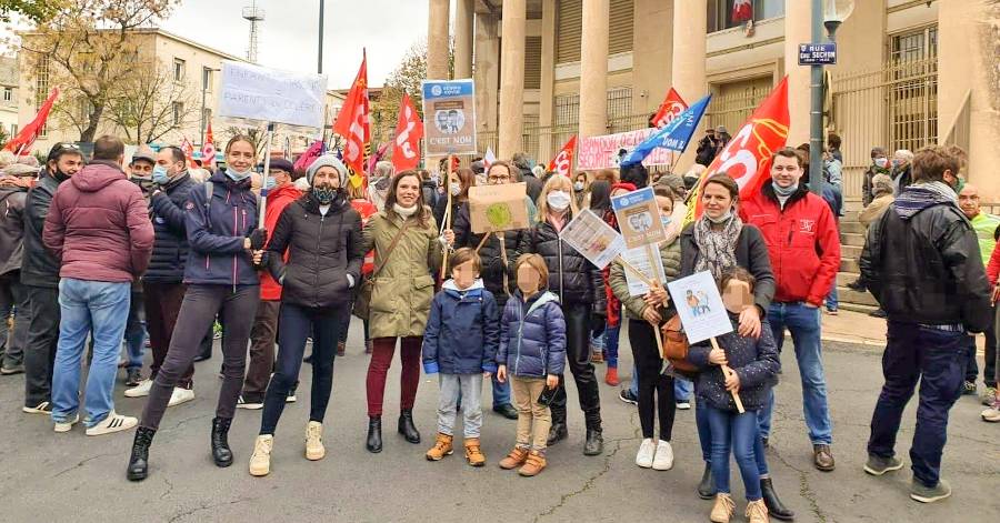 Agde - Nouvelle mobilisation du collectif Agathois Enfants libres sans masques