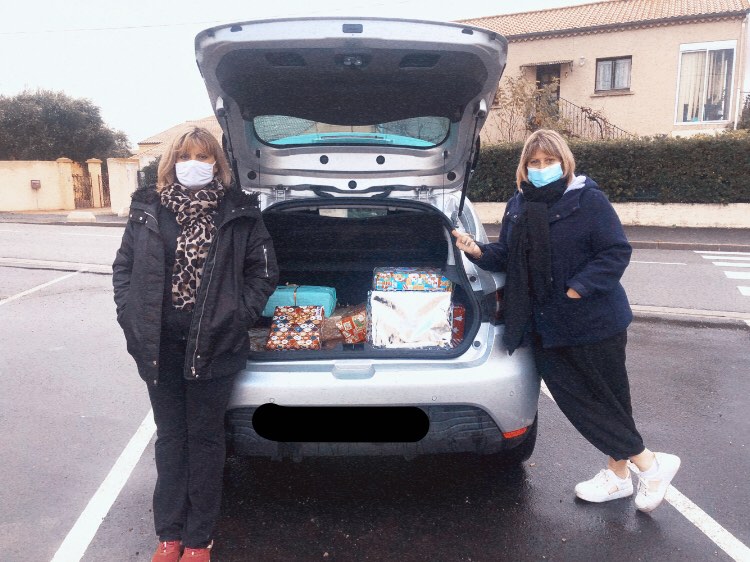 Bessan - Les boites solidaires pour les sans-abris récupérées ce jeudi matin à Bessan