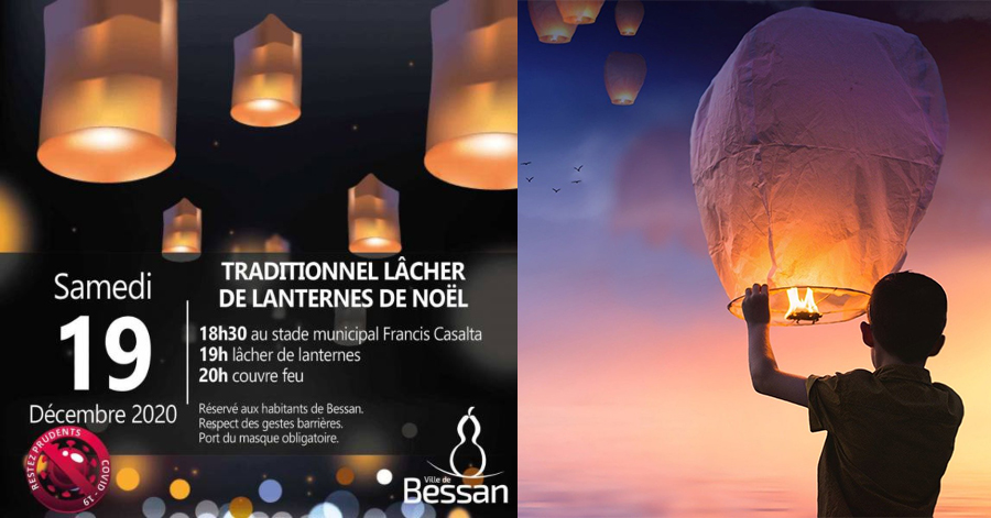 Bessan - Ce samedi, sauf en cas de pluie, les lanternes brilleront dans le ciel bessanais