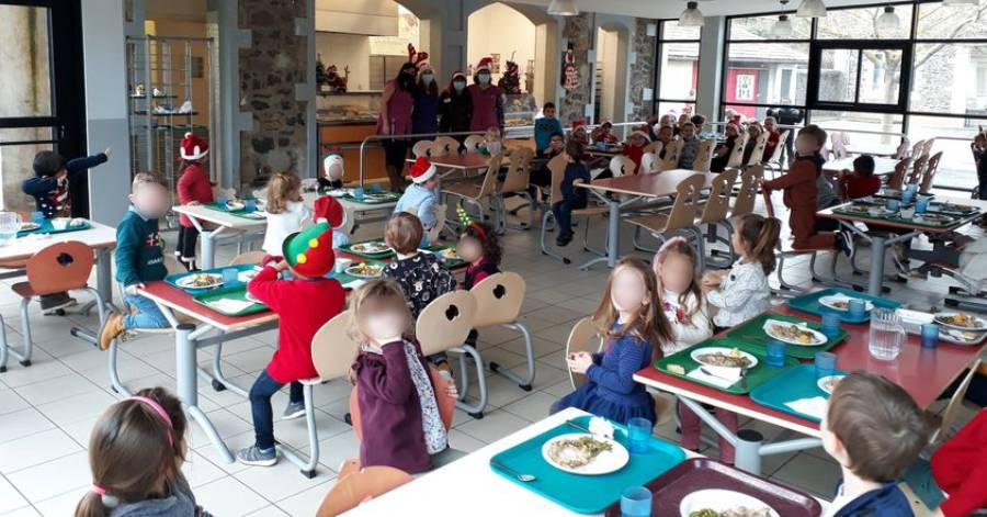 Saint-Thibéry - Les enfants ont pu profiter cette semaine d'un repas de Noël !